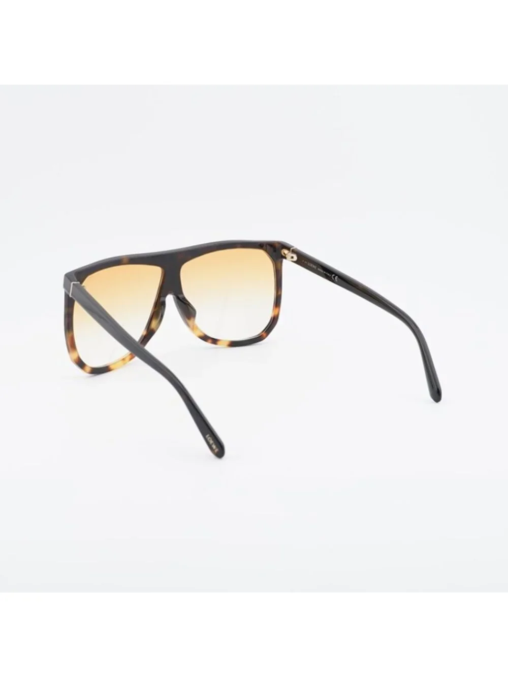 Loewe LW40001F 56E Sunglasses Havana Square Frame, Brown Lenses